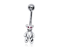 Teddy Bear Shaped Belly Piercing DSB-24